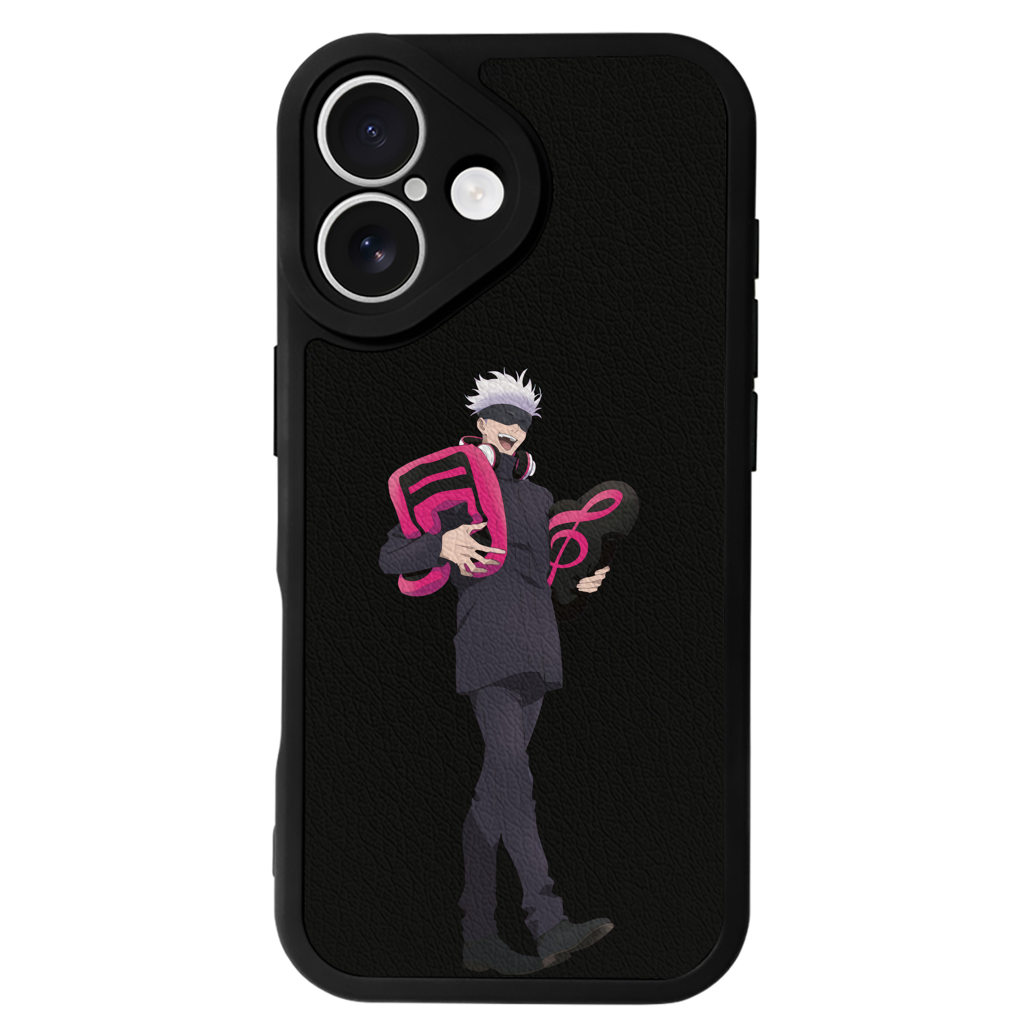 （画像用） 呪術廻戦 Jujutsu Kaisen 【iPhone 16シリーズ対応】シリコンスマホケース（レザー調） 材質：シリコン